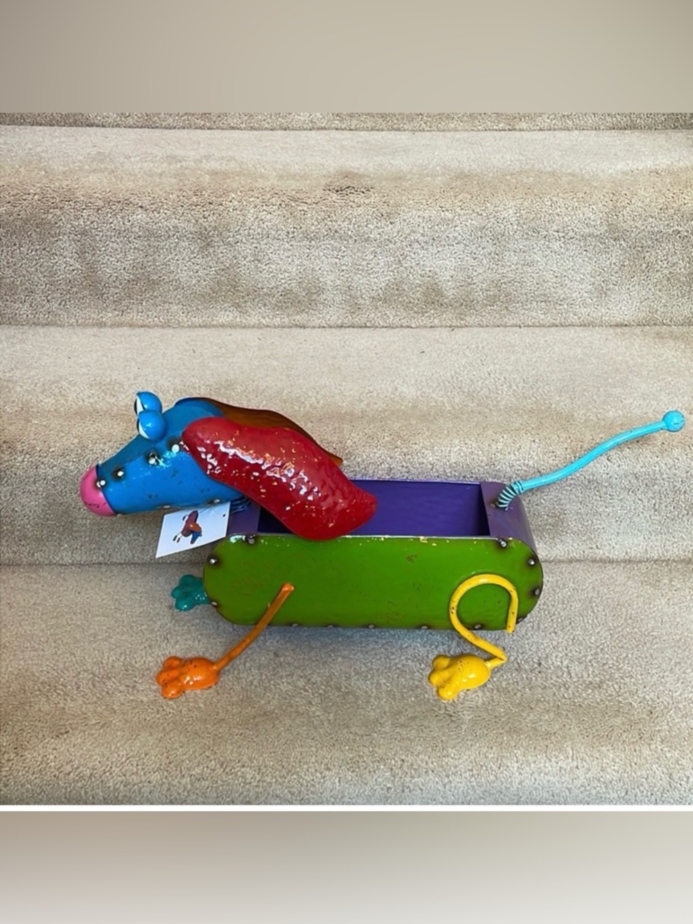 Dachshund Continental art 24 inch indoor outdoor garden planter